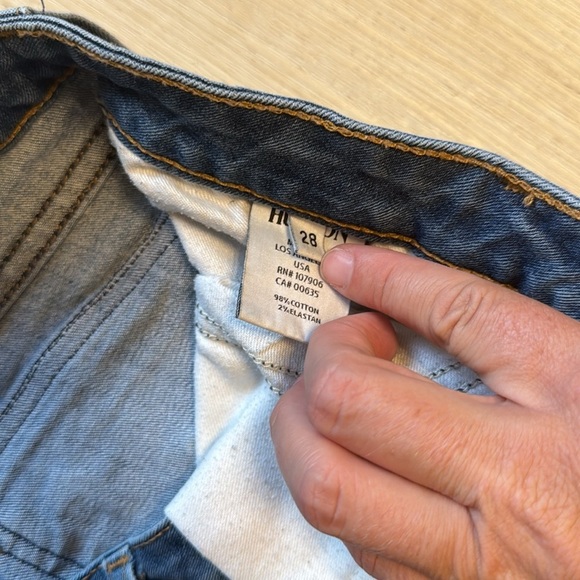 Hudson Womens Flare Jeans Blue Stretch Medium Wash Low Rise Denim USA 28 - Picture 3 of 7